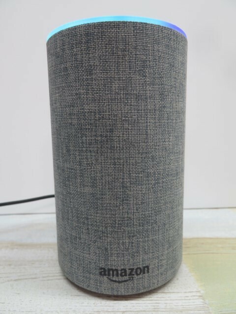 第2世代★Amazon XC56PY スマートスピーカーwith Alexa Amazon Echo アマゾン エコー アレクサ アダプター付き USED 94719★！！
