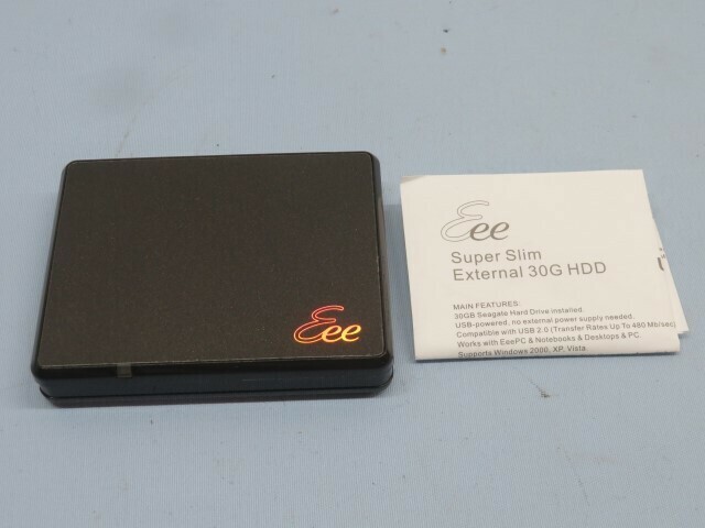 30GB☆ASUS SuperSlim External 30G HDD HDDドライブ ALL rights reserved エイスース USED 94572☆！！