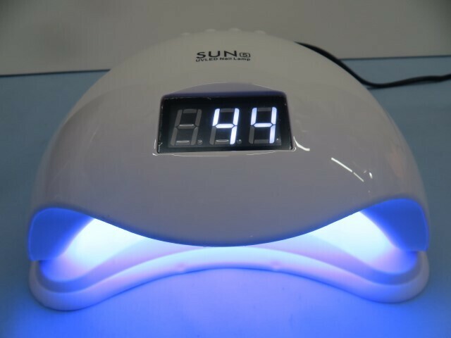 48W★SUN5 UV LED Nail Lamp ネイルランプ 99s Low Heat Mode 電源コード/元箱付き 動作品 94639★！！