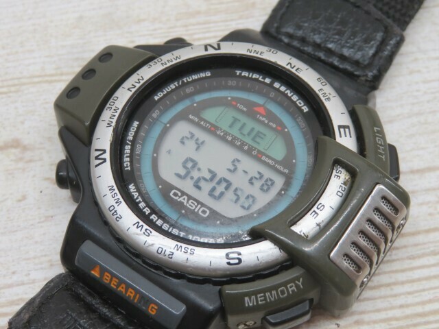 ★CASIO ATC-100 腕時計 クォーツ デジタル カシオ 電池交換済み 95216★！！