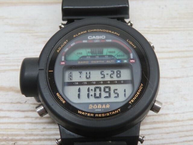 ◇◇CASIO DW-6500 G-SHOCK スカイフォース カシオ QZ メンズ腕時計 電池交換済 ジャンク USED 95227◇◇