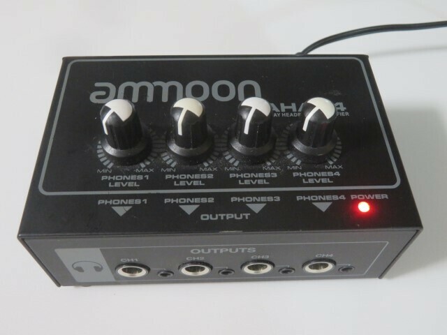 ★Ammoon AHA04 ポータブル4ウェイヘッドホンアンプ USBアダプタ－付き USED 95248★！！