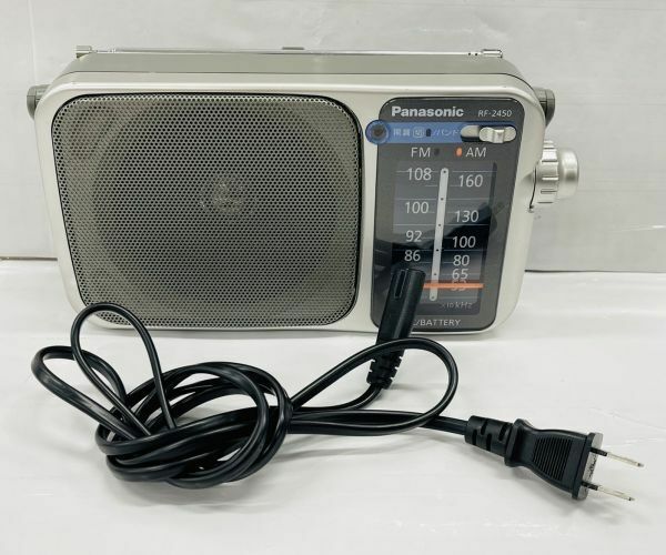 I217-CH10-235 Panasonic パナソニック RF-2450 FM-AM 2-BAND RECEIVER ポータブルラジオ 通電確認済み