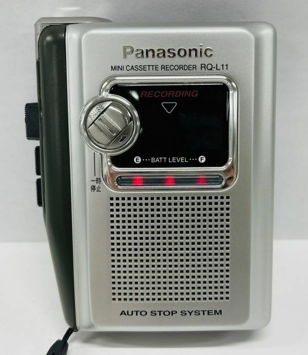 E255-I58-1379 Panasonic パナソニック RQ-L11 ミニ カセットレコーダー 通電確認済み