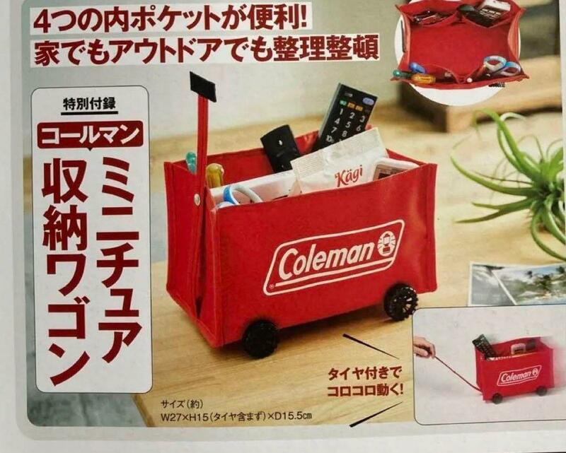 ◆Coleman/コロコロ動かせるタイヤ付きミニチュア収納ワゴン/未使用美品