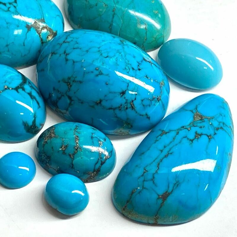 ［天然トルコ石14点おまとめ 200ct］J ルース 裸石 宝石 ジュエリー jewelry turquoise ターコイズ DA6 ②