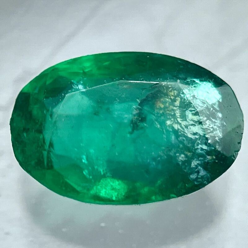 ★天然エメラルド0.395ct★J 約5.4×3.7mmソーティング付 ルース 裸石 宝石 ジュエリー emerald beryl ベリル