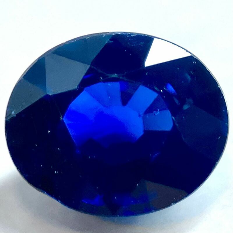 ★天然サファイア0.755ct★J 約5.8×4.9mmソーティング付 ルース 裸石 宝石 ジュエリーsapphire corundum コランダム 