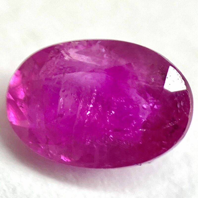 ★天然ルビー0.611ct★J 約5.8×4.0mmソーティング付 ルース 裸石 宝石 ジュエリー corundum ruby 