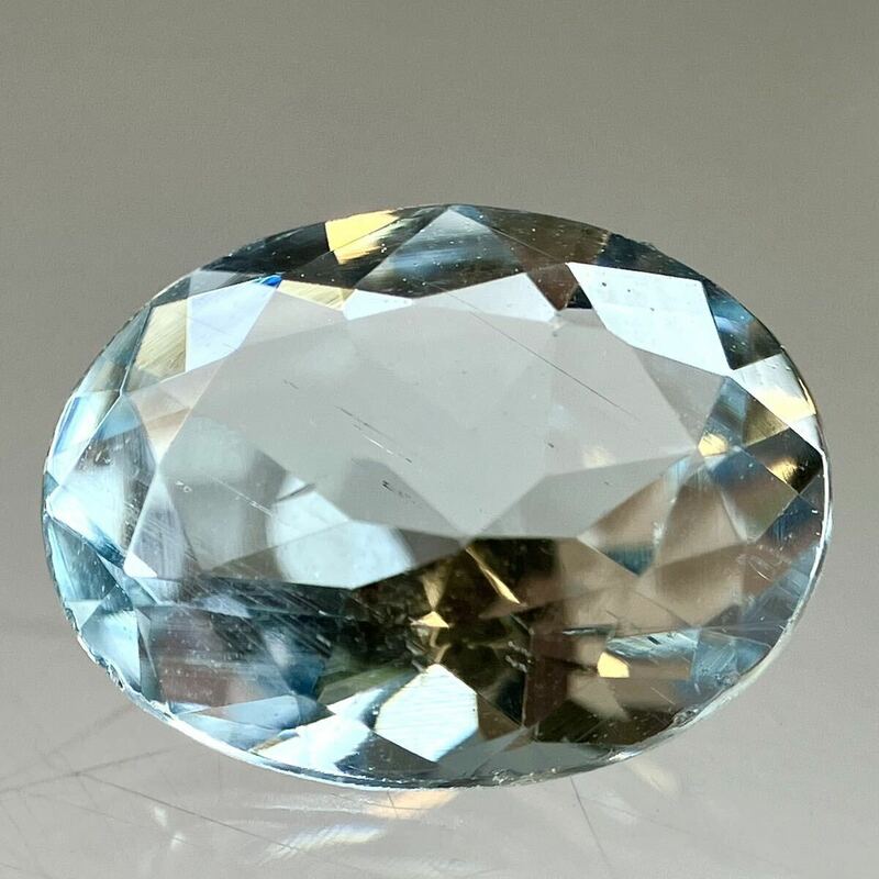 ★天然アクアマリン1.350ct★J約9.1×7.0mmルース 裸石 宝石 ジュエリー jewelry aquamarine ベリル 