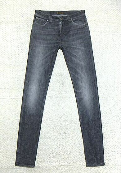 極上:Nudie Jeans.ストレッチ スキニー デニム 28×32(HIGH KAI ORG.OGA TAN/チェーンステッチ/パンク/ロック系/W76股下81 raleigh 666)