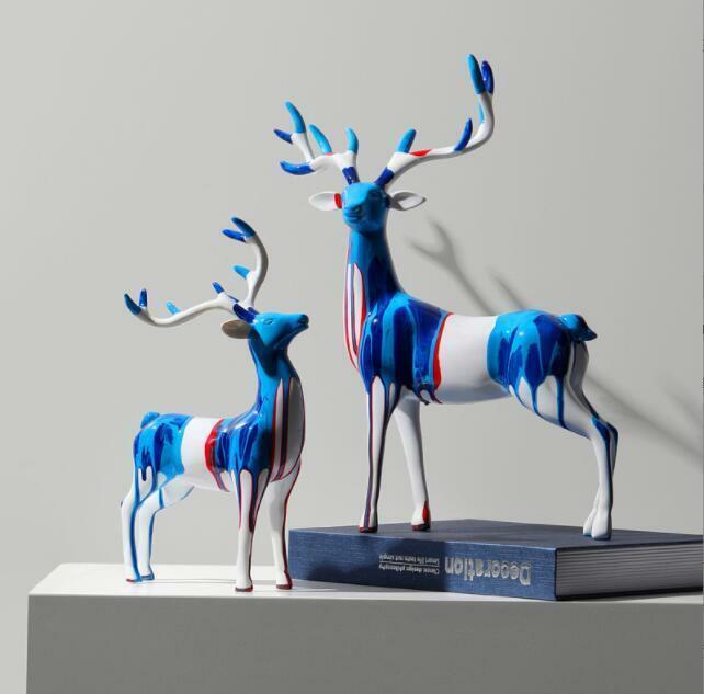 北ヨーロッパ 芸術 鹿の置物 アイデア プレミアム リビング 家庭用 置物 放置物 現代芸術品 雑貨 コレクション