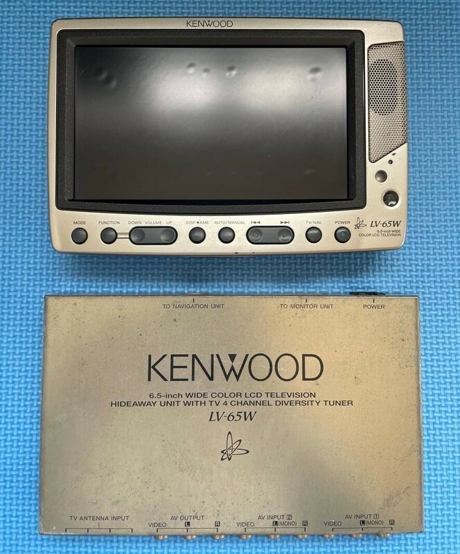 ■KENWOOD アナログ 6.5インチ 液晶モニター LV-65W ＆ チューナー TC-65W（ビデオ入力あり） ジャンク