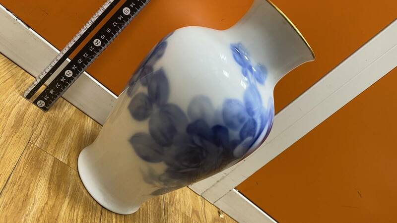 陶器 フラワーベース 花瓶 OKURA 大倉陶園 OKURA 花瓶
