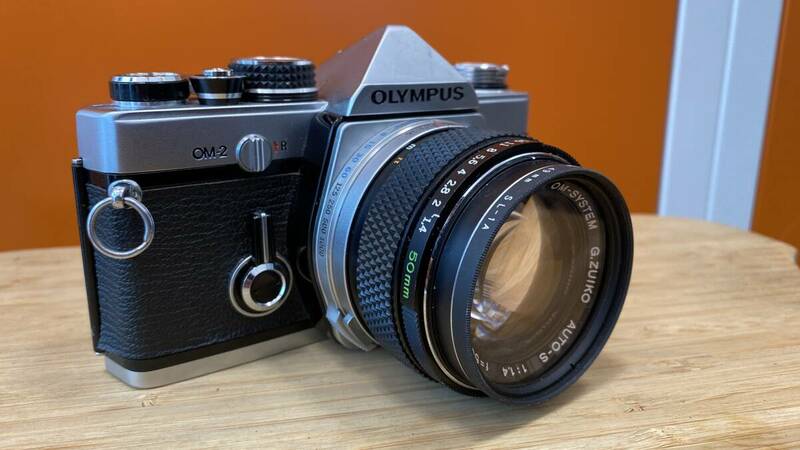オリンパス OM-2 OLYMPUS フィルムカメラ レンズG.ZUIKOＡＵＴＯ-Ｓ 1:1.4 F-50mm OM-SYSTEM 
