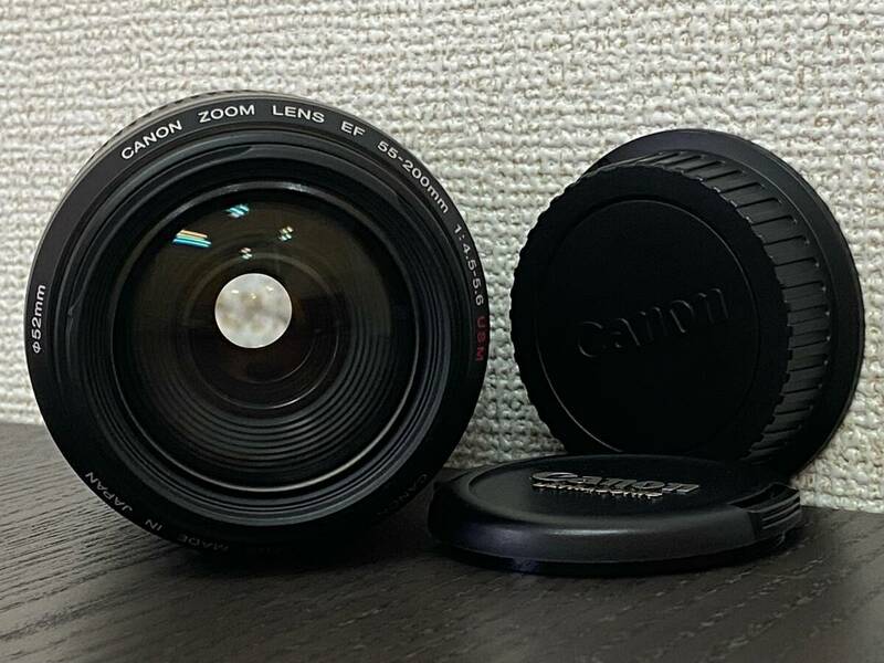 【動作未確認】Canon キャノン ULTRASONIC CANON ZOOM LENS EF 55-200mm 1:4.5-5.6 USM レンズ