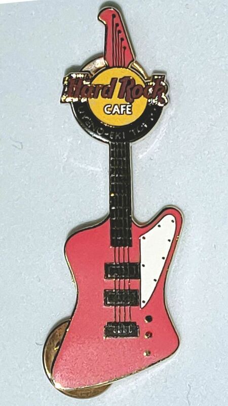 ピンズ　ハードロックカフェ　上野駅・東京　ギター　赤　HARD ROCK CAFE UENO-EKI TOKYO　GUITAR PIN　RED　ピンバッジ ピンバッチ