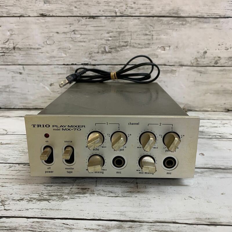 【中古品】TRIO トリオ PLAY MIXER model MX-70 プレイミキサー オーディオ