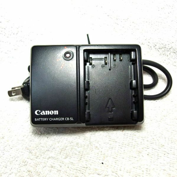 Canon 充電器 CB-5L ACケーブル付（中古動作品）