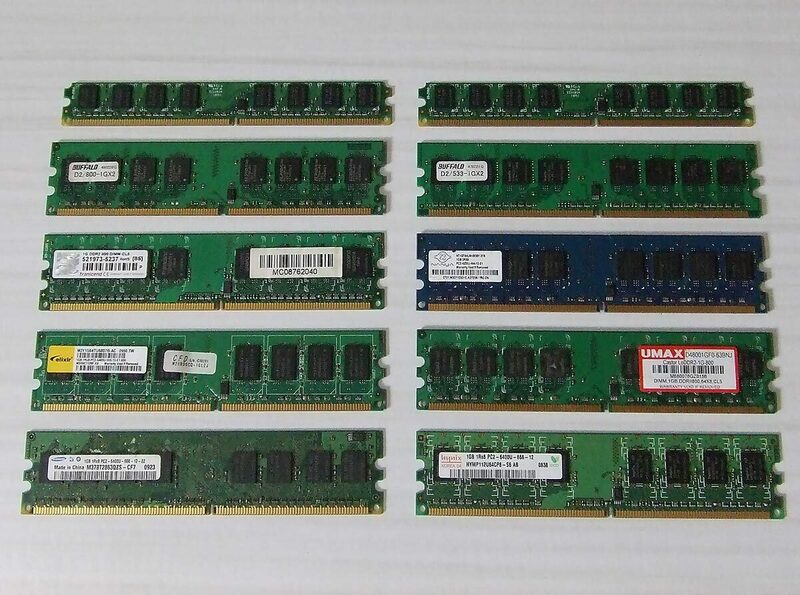 DDR2 メモリー 1GB 10枚セット