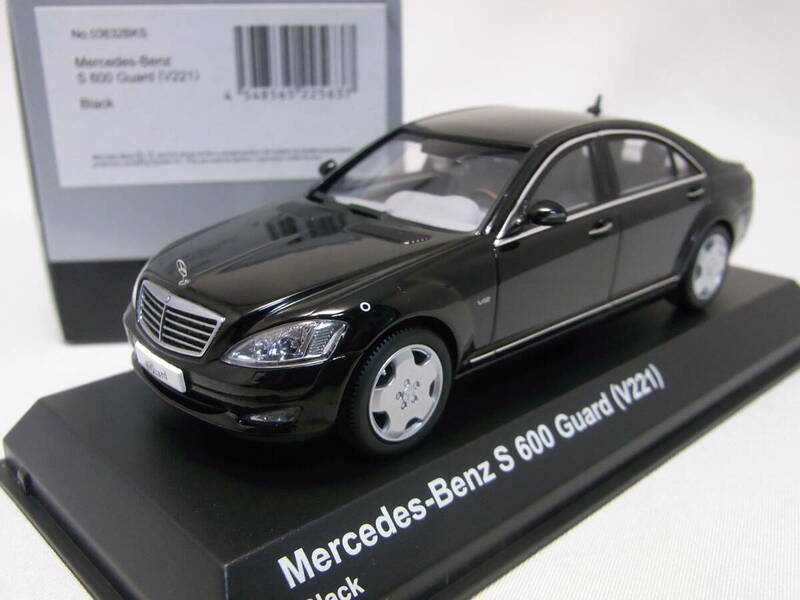 ★人気の黒!★MercedesーBenz S600 Guard Black 1/43【V221 メルセデスベンツ ロング 防弾車両】W221 ロング★検:Sクラス 500 S63 S65 AMG 