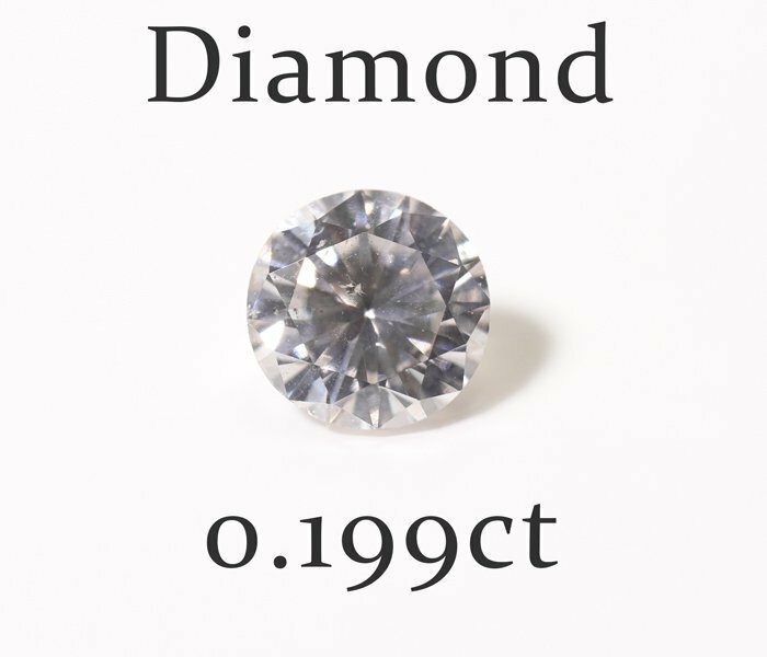 W-29☆ルース ダイヤモンド 0.199ct（J/SI-1/FAIR）日本宝石科学協会ソーティング付き