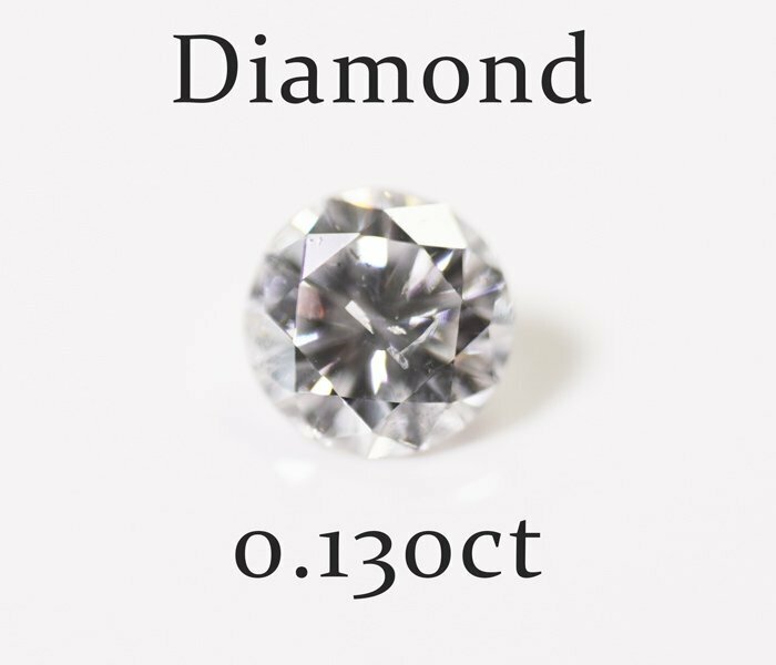 W-77☆ルース ダイヤモンド 0.130ct（G/I-1/GOOD）日本宝石科学協会ソーティング付き