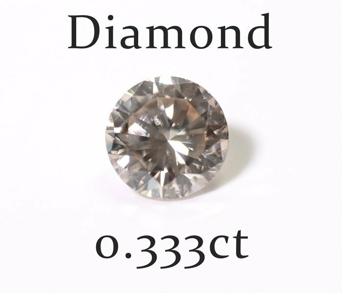 W-74☆ルース ダイヤモンド 0.333ct（M/SI-2/GOOD）日本宝石科学協会ソーティング付き