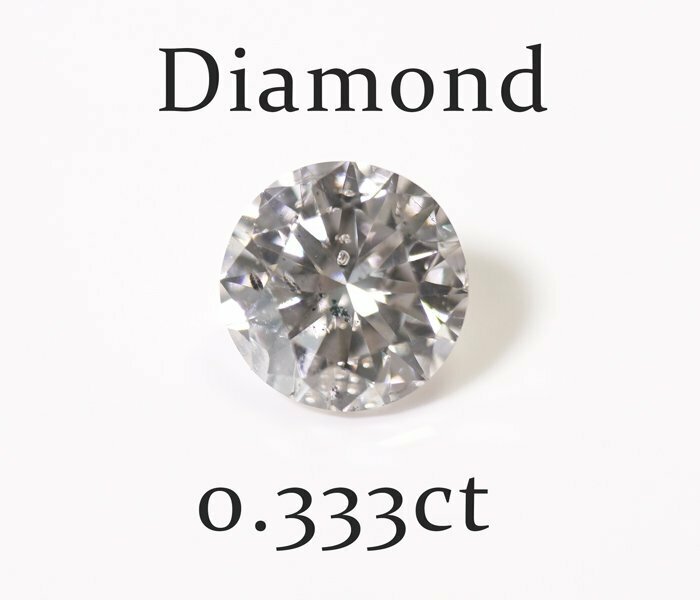 W-75☆ルース ダイヤモンド 0.333ct（I/SI-2/GOOD）日本宝石科学協会ソーティング付き