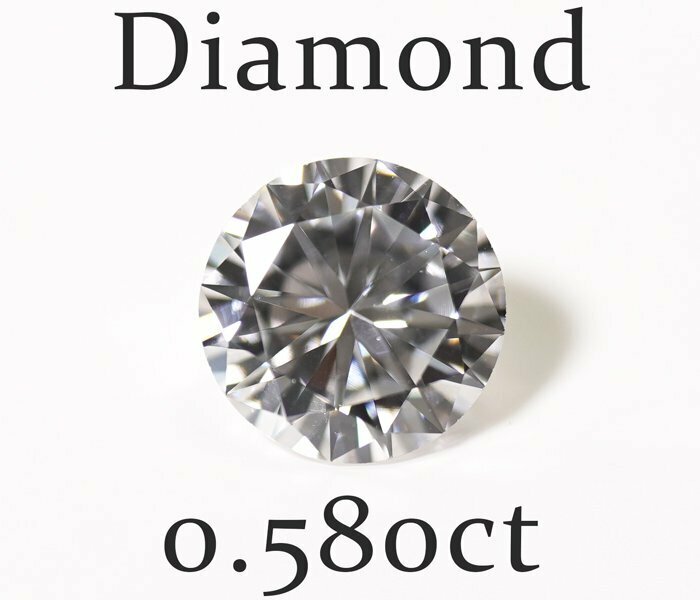 W-80☆ルース ダイヤモンド 0.580ct（G/VS-2/GOOD）中央宝石研究所ソーティング付き