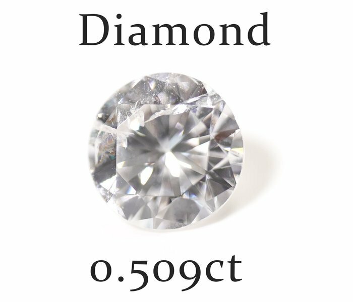 Y-28☆ルース ダイヤモンド 0.509ct（G/I-1/VERYGOOD）日本宝石科学協会ソーティング付き