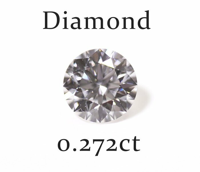 Y-56☆ルース ダイヤモンド 0.272ct（F/VS-2/3EX H&C）中央宝石研究所ソーティング付き