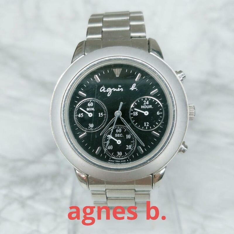 agnes b.　V654-6100 時計　アニエスベー