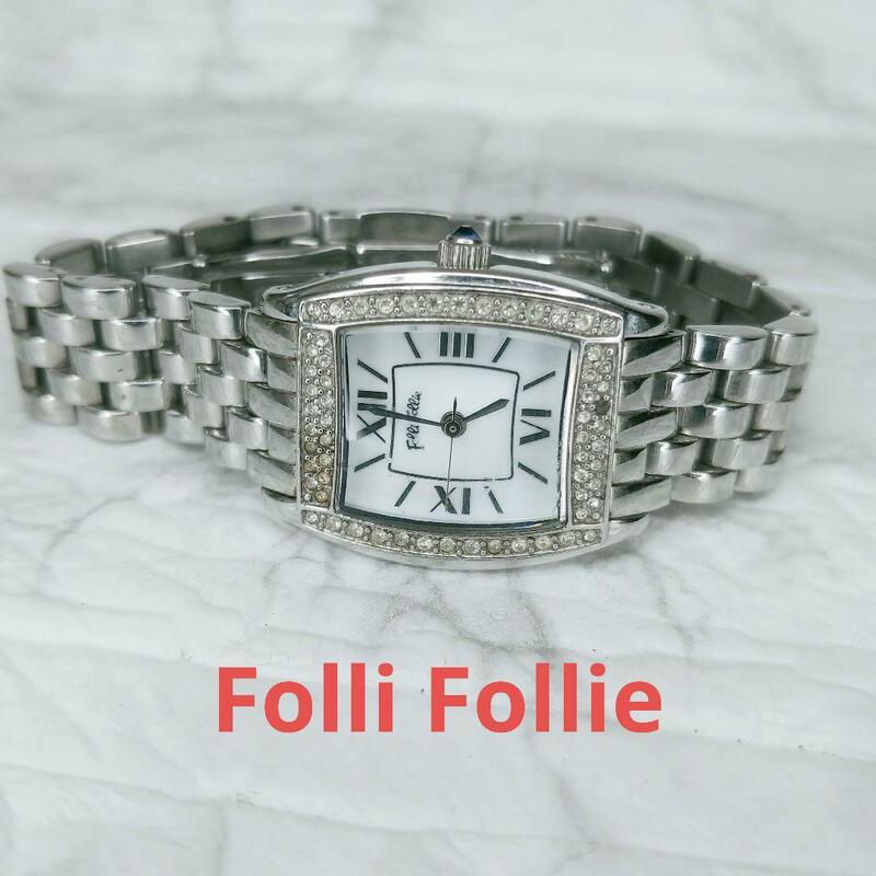 Folli Follie　時計　フォリフォリ　石取れあり