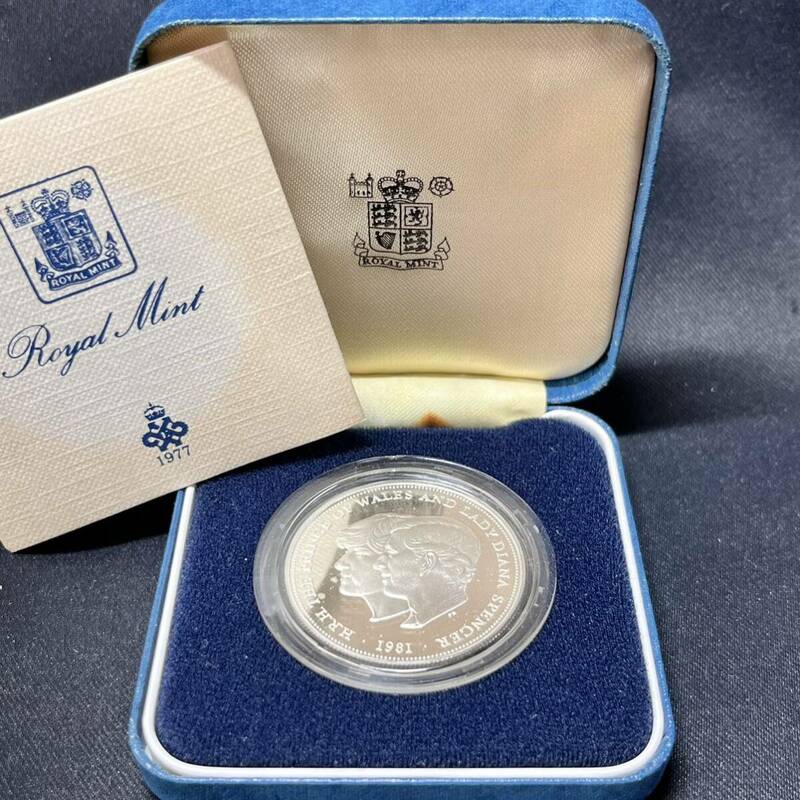Royal Mint チャールズ皇太子御成婚記念 プルーフ銀貨イギリス 1981年