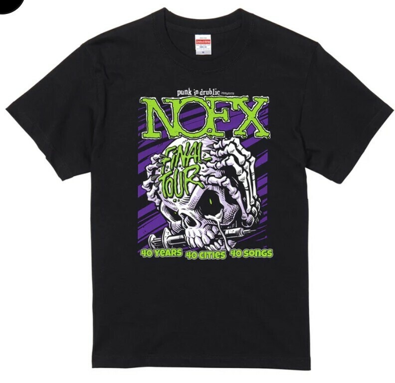 NOFX ノーエフエックス Tシャツ ファイナルジャパンツアー XLサイズ バンドTシャツ バンT 新品未使用 HI-STANDARD ハイスタ