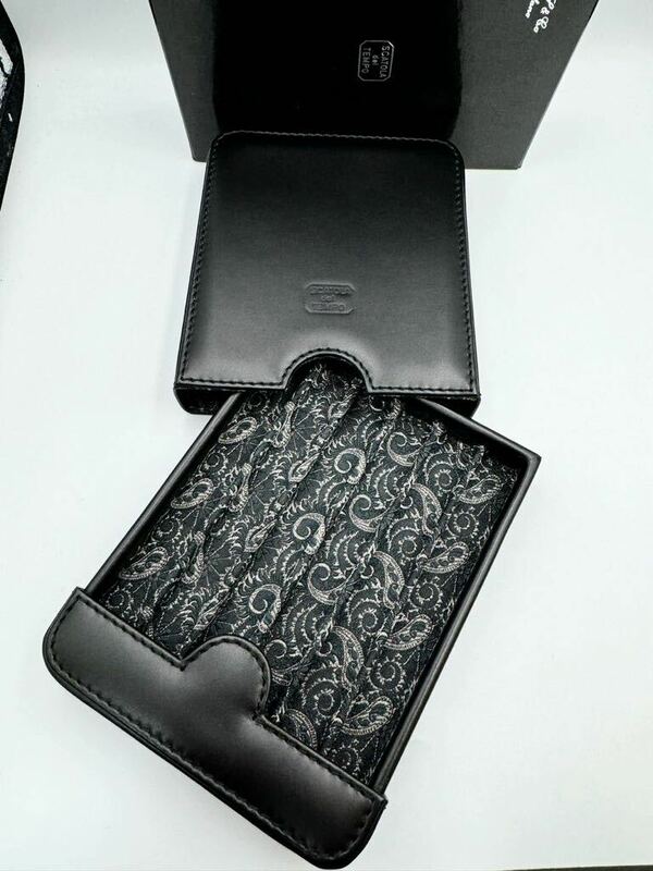 未使用品 スカトラ・デル・テンポ ペンケース 6本用 ブラック レザー製 万年筆 時計ケース モンブラン マイスターシュテュック ペリカン