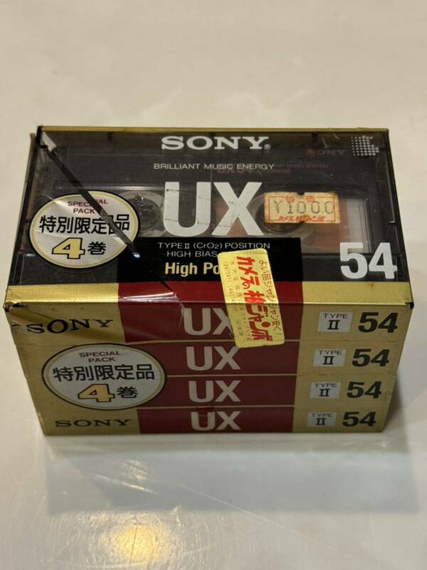 新品未使用 SONY ソニー 4UX54ASP カセットテープ 4本セット 