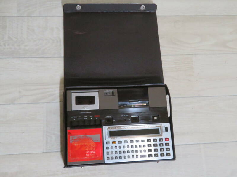 当時物 SHARP CE-125 プリンター&マイクロカセット レコーダー シャープ ポケットコンピューター ポケコン ケース付き 追加画像有り 