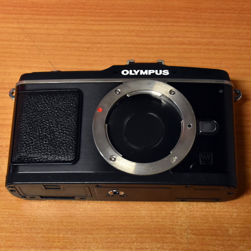 ★ オリンパス OLYMPUS E-P2 ブラック ボディ 店頭展示 模型 モックアップ 非可動品 現品 R00076