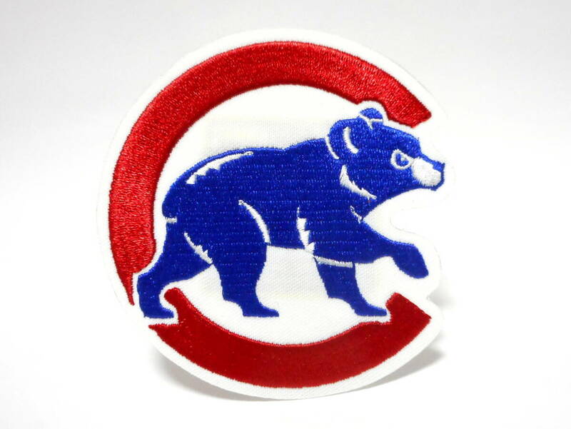MLB シカゴ・カブス エンブレム 刺しゅう 刺繍 ワッペン パッチ メジャーリーグ 野球 クマ 熊 くま
