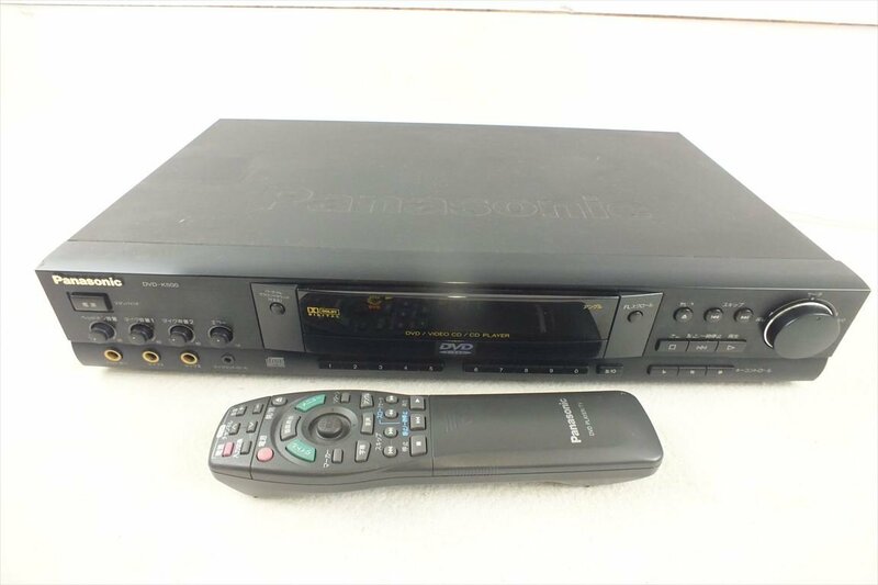 ☆ Panasonic パナソニック DVD-K500 DVDプレーヤー 動作確認済 中古 現状品 240407Y3043