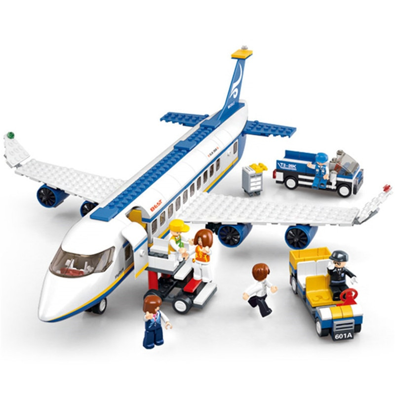 飛行機 旅客機 LEGO互換ブロック玩具　航空機 空港 シティ プレゼント
