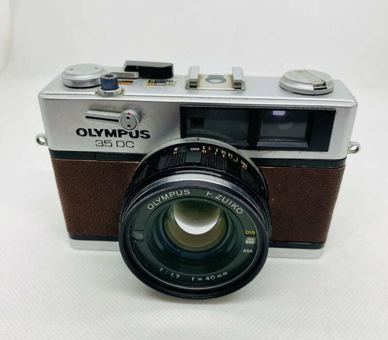 OLYMPUS 35 DC F.ZUIKO 1:1.7 40mm 茶色　レンジファインダー フィルムカメラ マニュアルフォーカス　ジャンク扱い