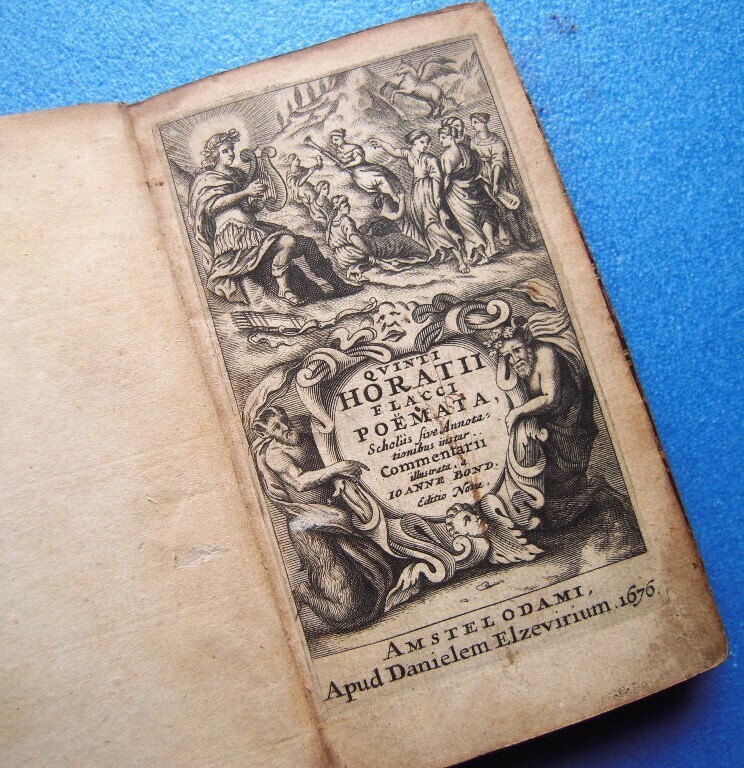17世紀本！『ホラティウス詩集 Quinti Horatii Flacci Poemata』1676