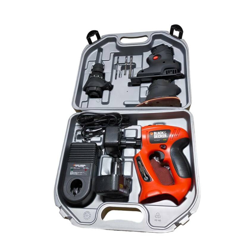 ◆中古品◆通電確認済み BLACK＆DECKER KC2000F マルチツール 電動工具 12v充電式 取扱説明書付き Q64806NE