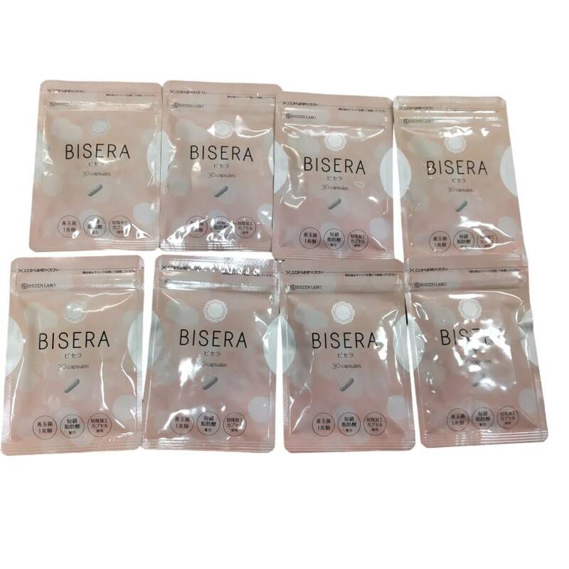 【未開封品】 SHIZEN LABO ビセラ BISERA 30粒入り×8袋セット 賞味期限: 2025年12月 /2026年6月/7月 L65390RF