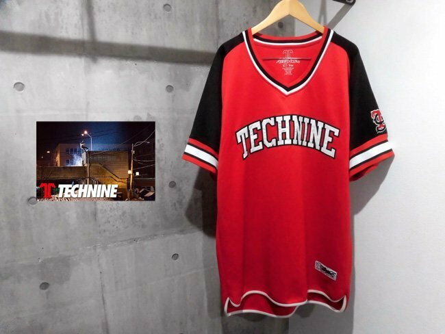 TECHNINE テックナイン/09ナンバリング ゲームシャツ/ユニフォームシャツ/ベースボールシャツ/ホッケーシャツ/バスケシャツ/スノーボード