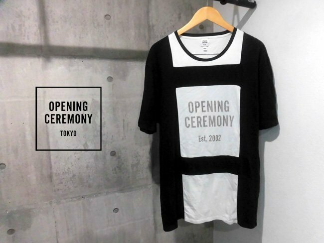 OPENING CEREMONY オープニングセレモニー/Box Logo Tee ボックスロゴ 半袖 Tシャツ XXL/2XL/黒 白/メンズ/大きいサイズ