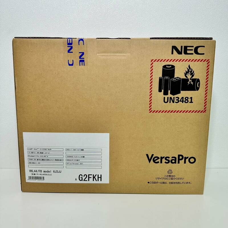 新品未開封品☆ NEC PC-VKL44FB6J3JJ VersaPro タイプVF Core i3-1215U 8GB SSD256GB DVDスーパーマルチ Win11Pro64 Office Personal 2021